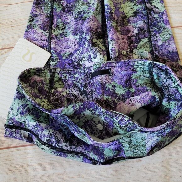 Lululemon Fast and Free Crop II Nulux 19" Leggings in Vivid Vision Yoga Athletic - Picture 11 of 14